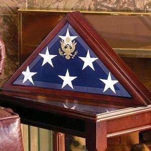 Flag Shadow Box, Large Coffin Flag Display Case Military Flag Case